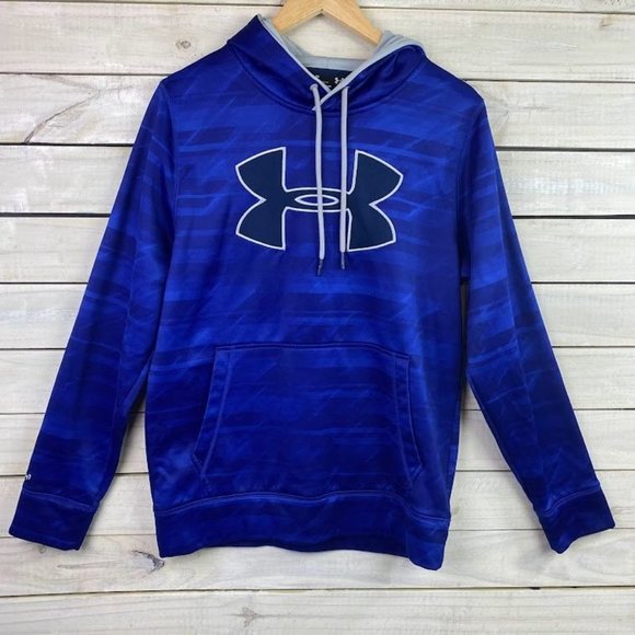 Under Armour Other - Under Armour Royal Blue White Hoodie Men's Size SMALL - Nice!